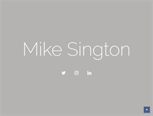 Tablet Screenshot of mikesington.com